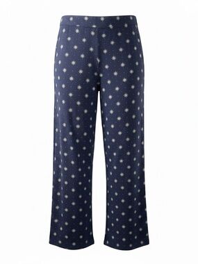 Soma Cool Nights Navy Blue Flower Lounge Pajama Pants Women Large